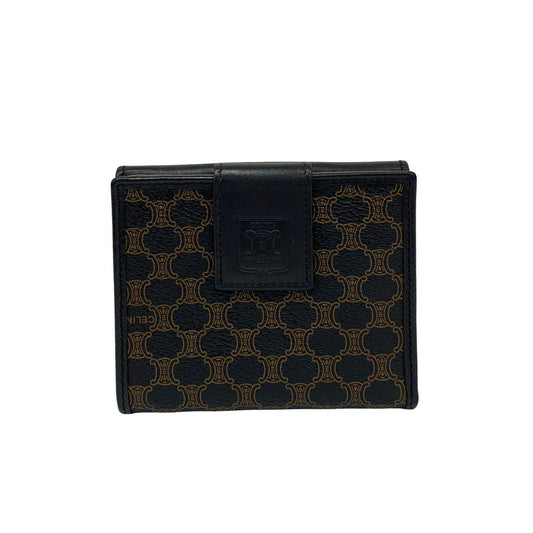 CELINE Bifold Wallet leather black