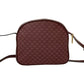 GUCCI Shoulder Bag leather wine-red Sherry line