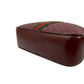 GUCCI Shoulder Bag leather wine-red Sherry line