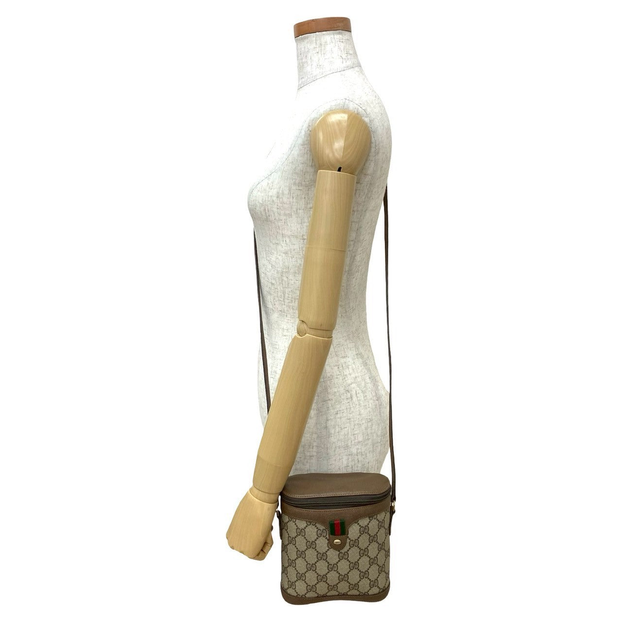 GUCCI Shoulder Bag leather Brown Sherry line