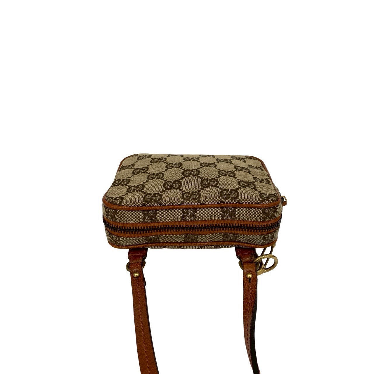 GUCCI Shoulder Bag canvas Brown