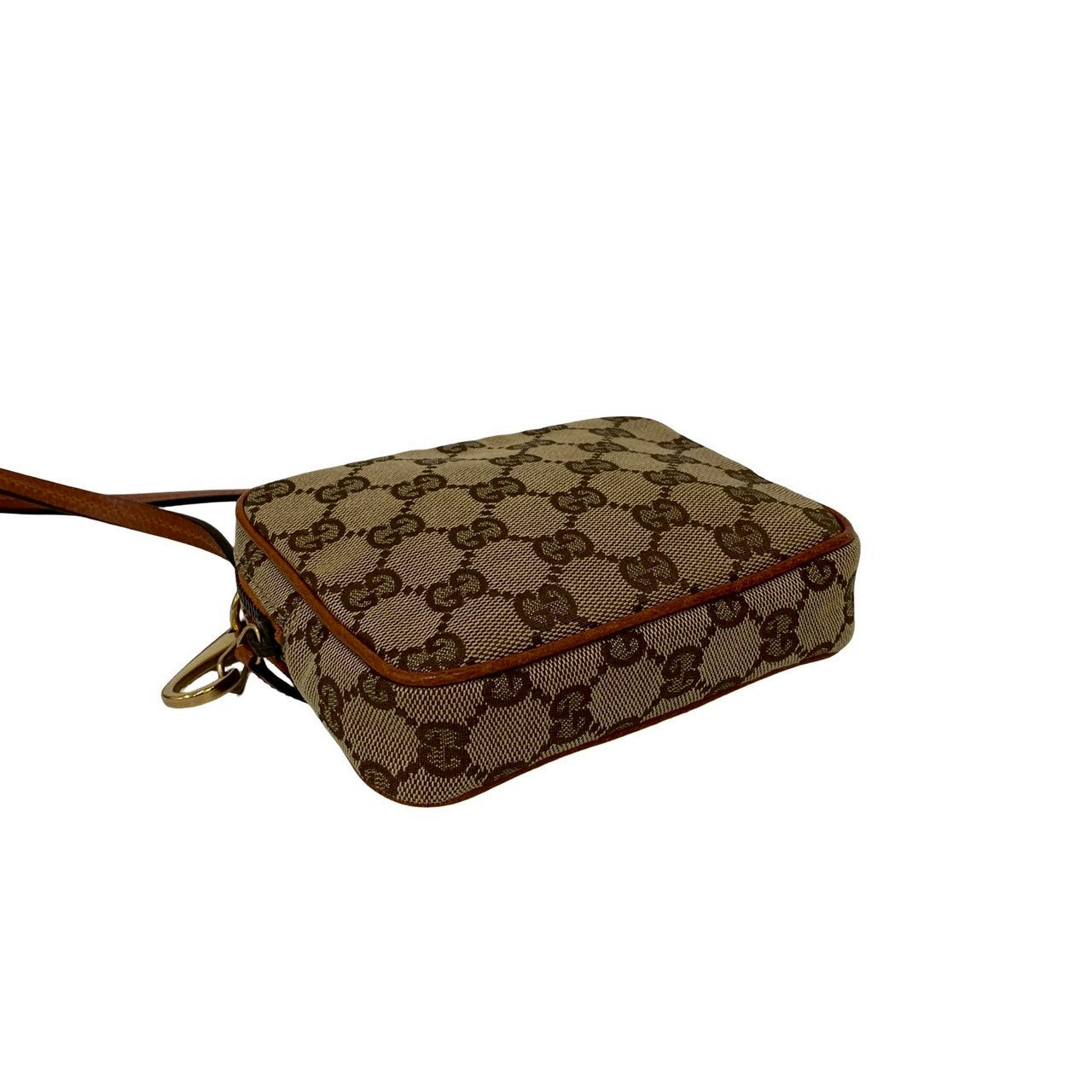 GUCCI Shoulder Bag canvas Brown