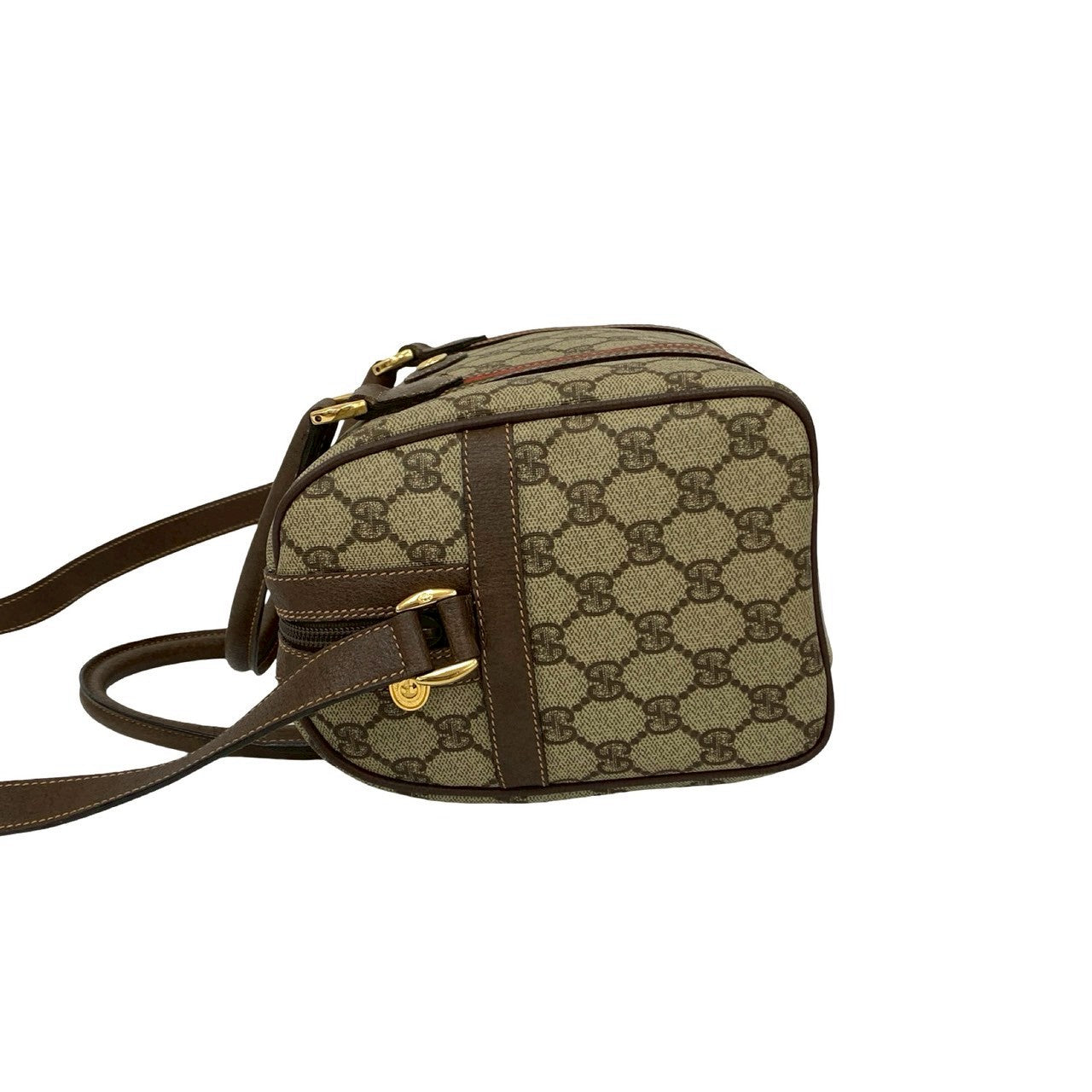 GUCCI Shoulder Bag leather Brown Sherry line
