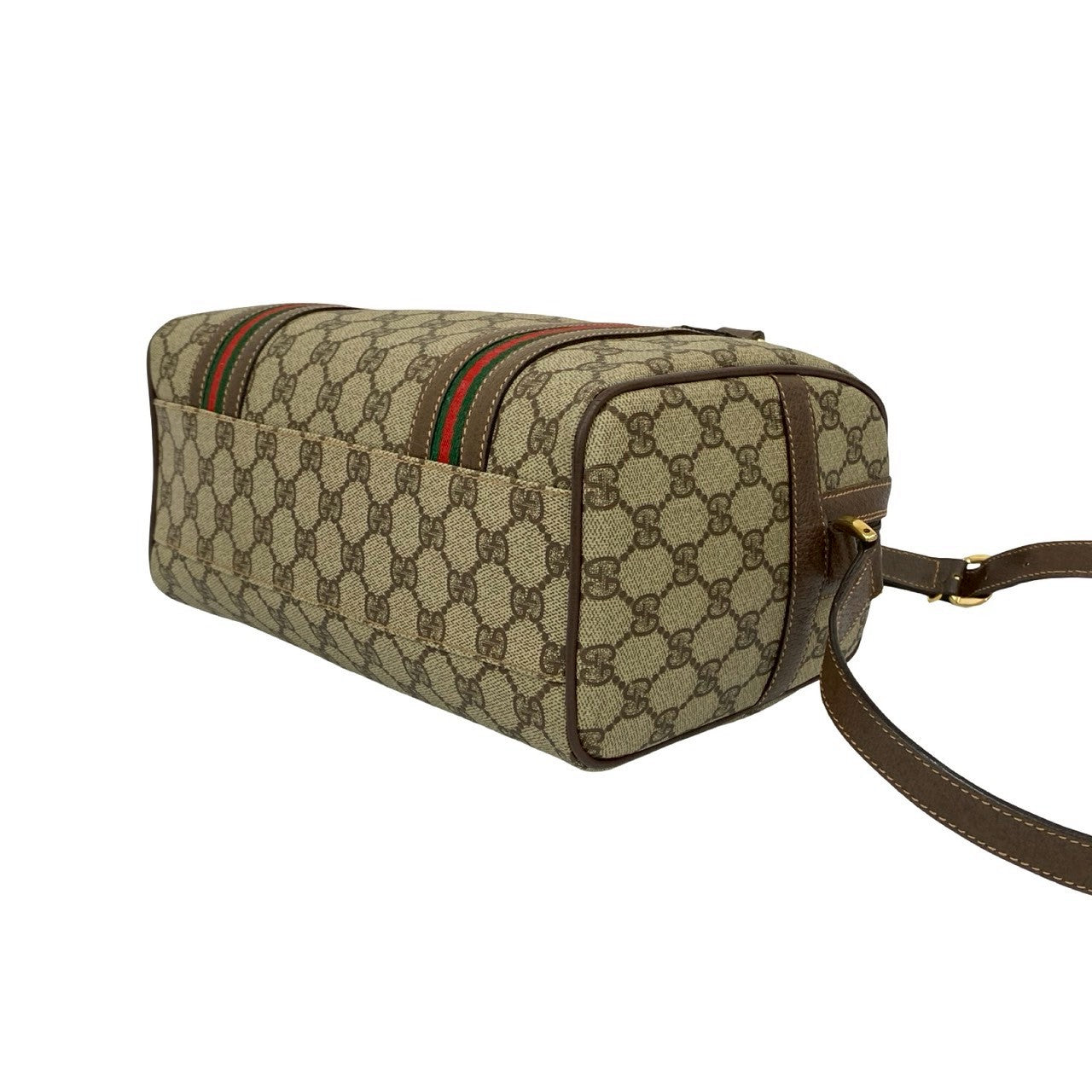 GUCCI Shoulder Bag leather Brown Sherry line