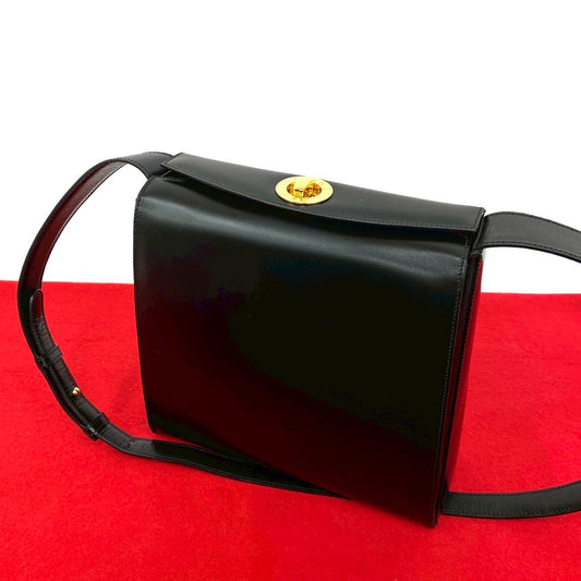 CELINE Shoulder Bag leather black