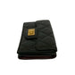 CHANEL Tri-fold wallet leather black Matrasse 2.55