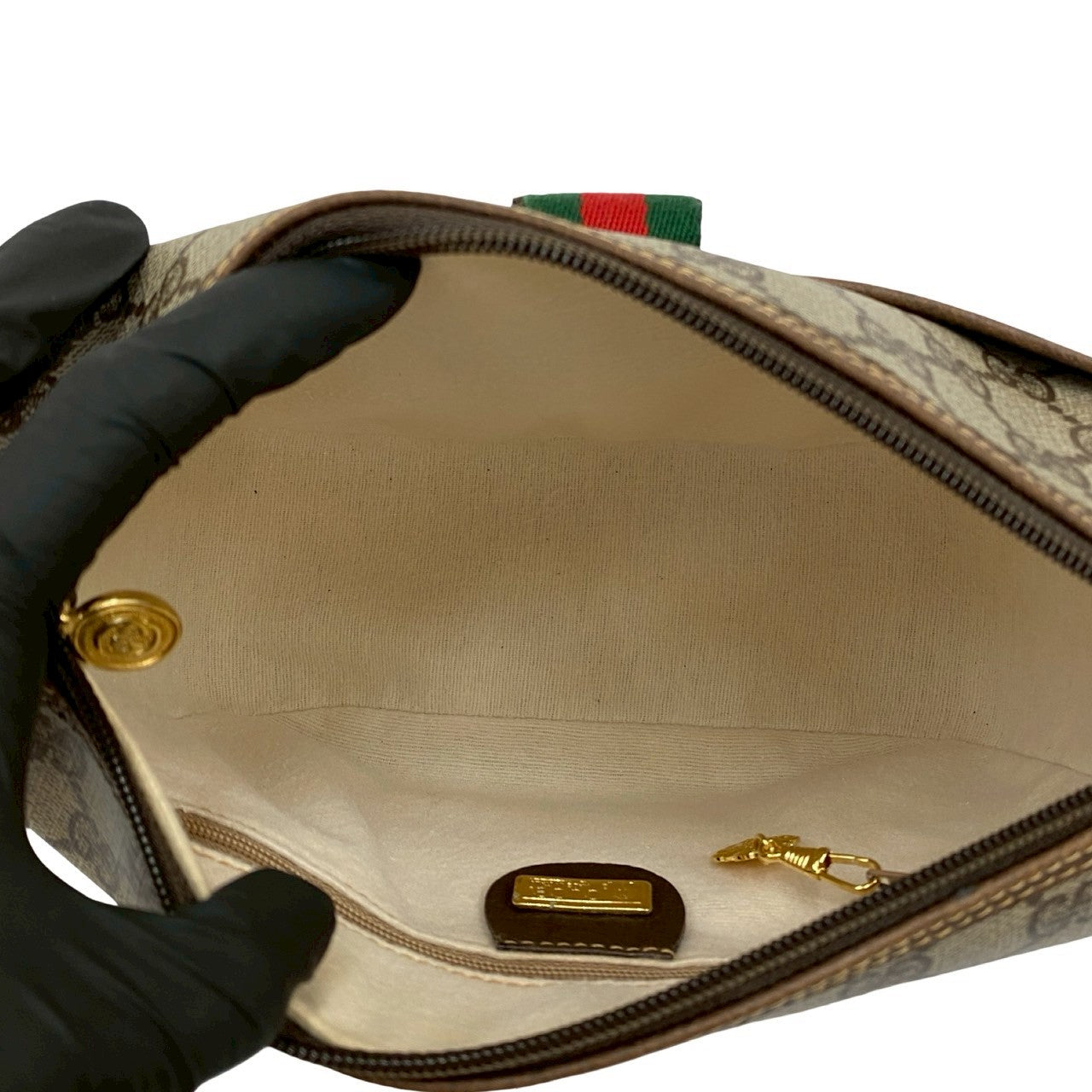 GUCCI Shoulder Bag leather Brown Sherry line