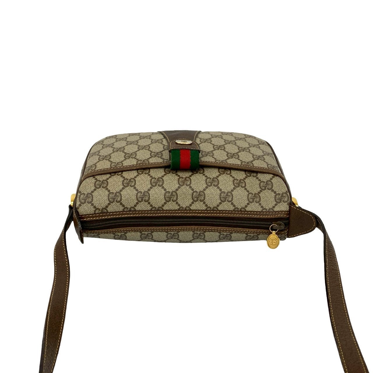 GUCCI Shoulder Bag leather Brown Sherry line