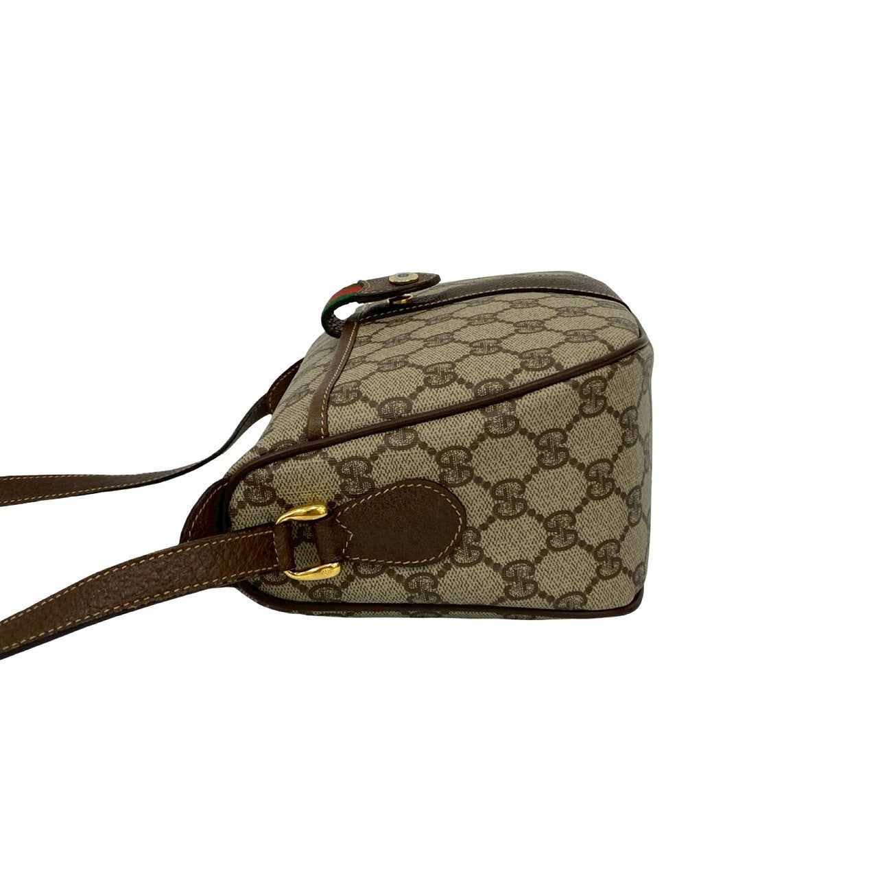 GUCCI Shoulder Bag leather Brown Sherry line