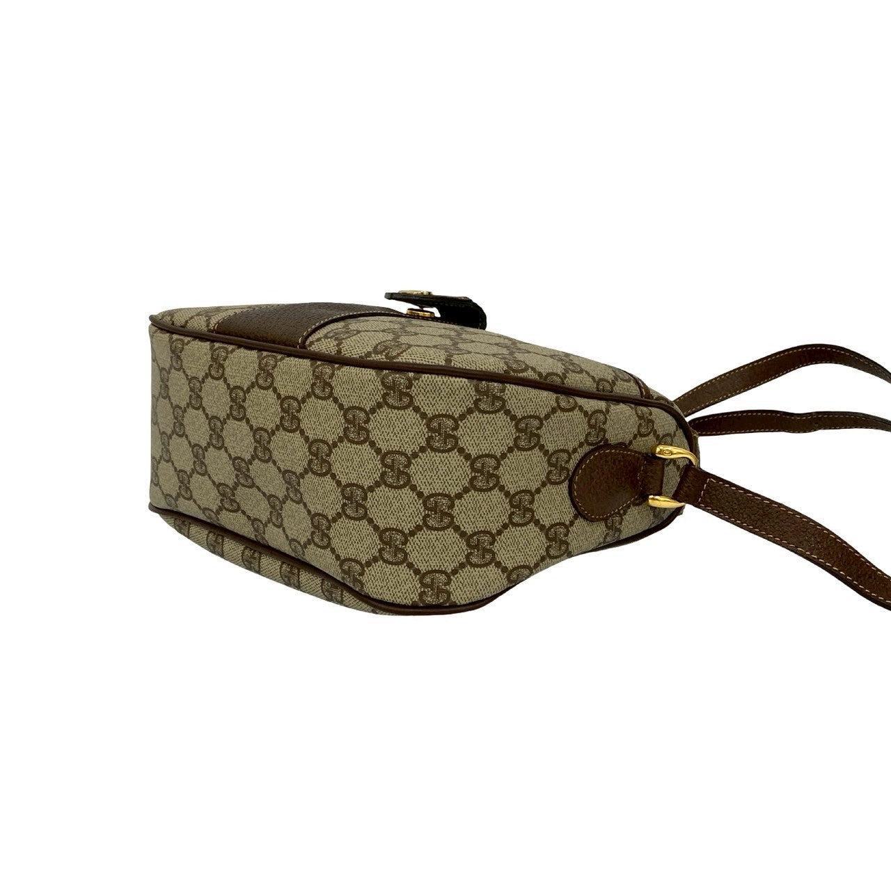GUCCI Shoulder Bag leather Brown Sherry line