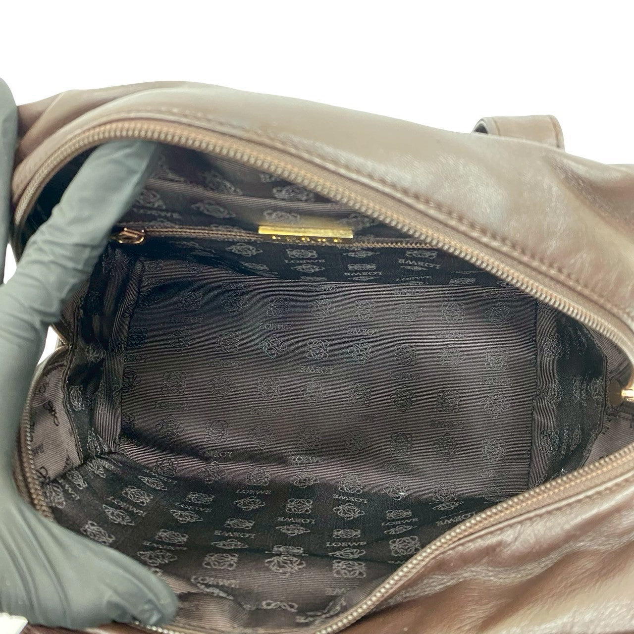 LOEWE Handbag leather Brown