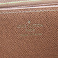 LOUIS VUITTON Long Wallet Purse M42616 Monogram Brown Zippy wallet Women Used Authentic