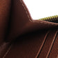 LOUIS VUITTON Long Wallet Purse M42616 Monogram Brown Zippy wallet Women Used Authentic