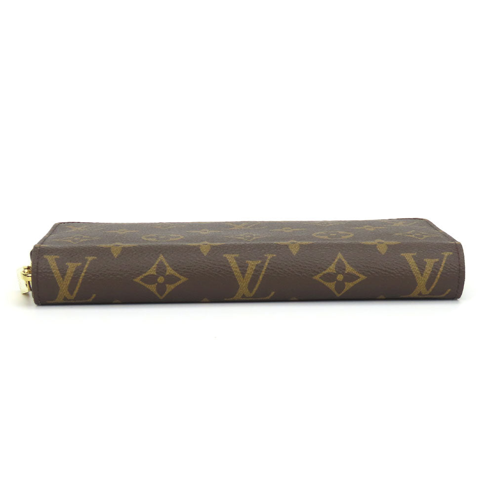 LOUIS VUITTON Long Wallet Purse M42616 Monogram Brown Zippy wallet Women Used Authentic