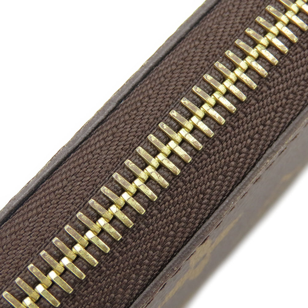 LOUIS VUITTON Long Wallet Purse M42616 Monogram Brown Zippy wallet Women Used Authentic