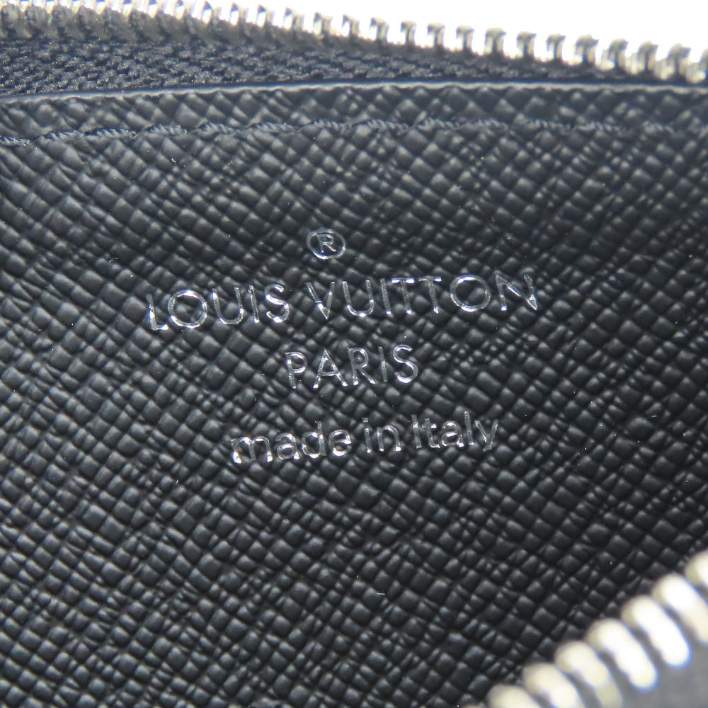 LOUIS VUITTON Coin case M30271 Monogram Eclipse, Taiga Rama Noir Coin card holder mens Used Authentic
