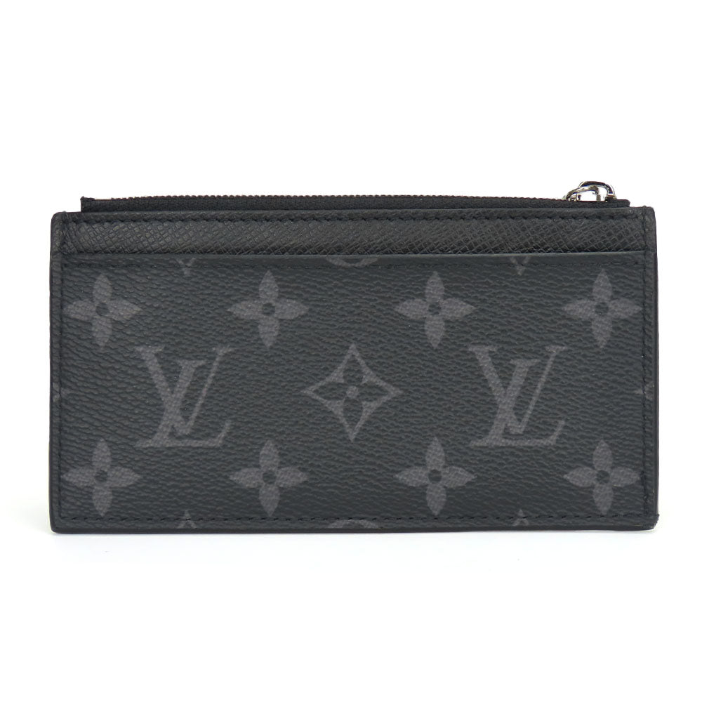 LOUIS VUITTON Coin case M30271 Monogram Eclipse, Taiga Rama Noir Coin card holder mens Used Authentic