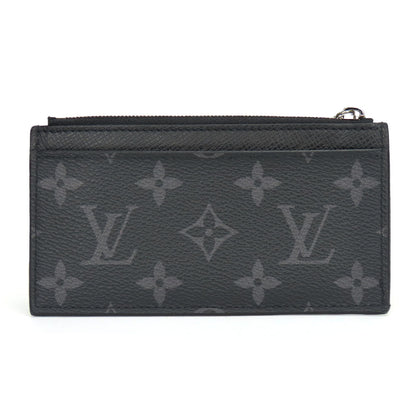 LOUIS VUITTON Coin case M30271 Monogram Eclipse, Taiga Rama Noir Coin card holder mens Used Authentic