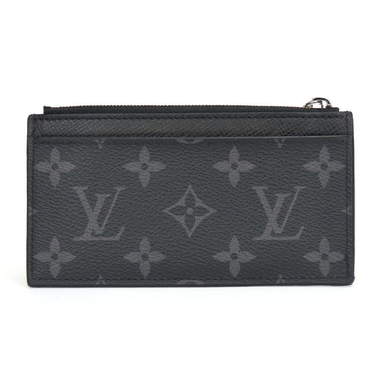 LOUIS VUITTON Coin case M30271 Monogram Eclipse, Taiga Rama Noir Coin card holder mens Used Authentic
