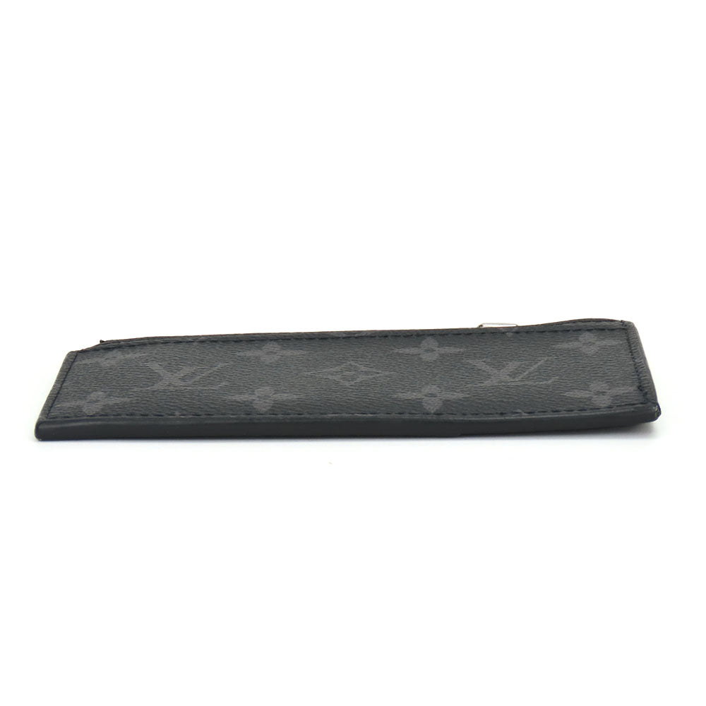 LOUIS VUITTON Coin case M30271 Monogram Eclipse, Taiga Rama Noir Coin card holder mens Used Authentic