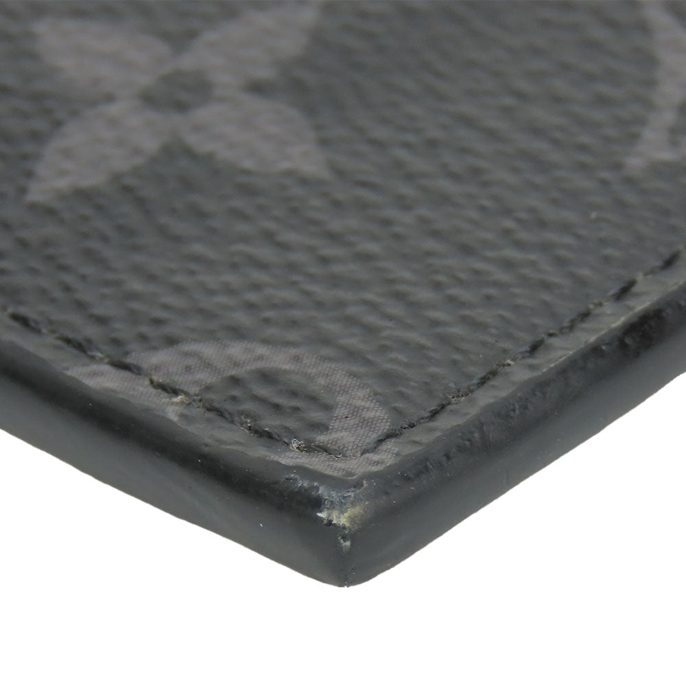 LOUIS VUITTON Coin case M30271 Monogram Eclipse, Taiga Rama Noir Coin card holder mens Used Authentic