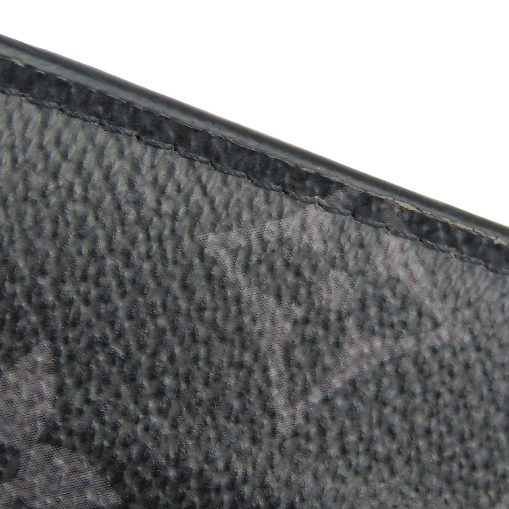 LOUIS VUITTON Coin case M30271 Monogram Eclipse, Taiga Rama Noir Coin card holder mens Used Authentic