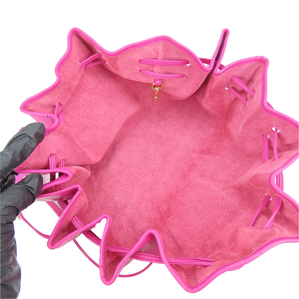 LOEWE Shoulder Bag Nappa leather pink anagram