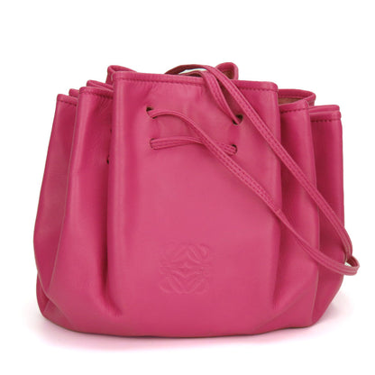 LOEWE Shoulder Bag Nappa leather pink anagram