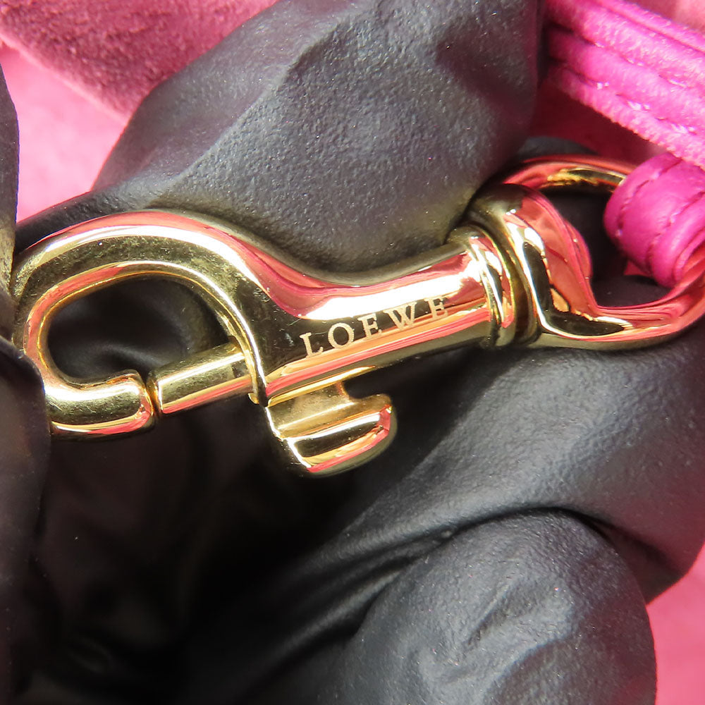LOEWE Shoulder Bag Nappa leather pink anagram