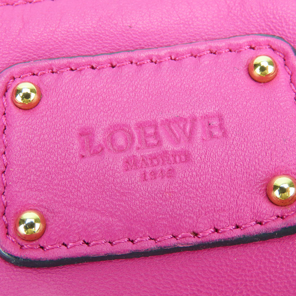 LOEWE Shoulder Bag Nappa leather pink anagram
