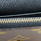 LOUIS VUITTON Bifold Wallet M82333 Monogram reverse Brown Portefeuille Rosalie Women Used Authentic