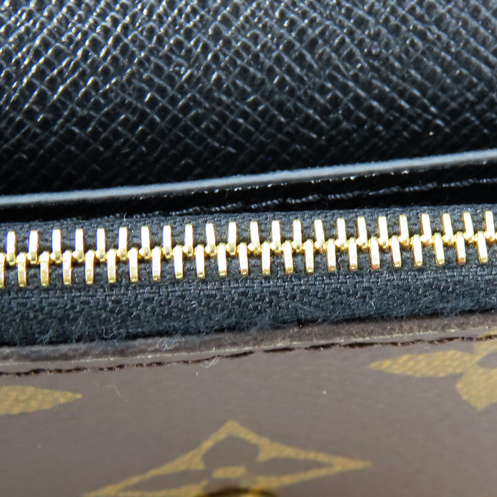 LOUIS VUITTON Bifold Wallet M82333 Monogram reverse Brown Portefeuille Rosalie Women Used Authentic