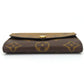 LOUIS VUITTON Bifold Wallet M82333 Monogram reverse Brown Portefeuille Rosalie Women Used Authentic