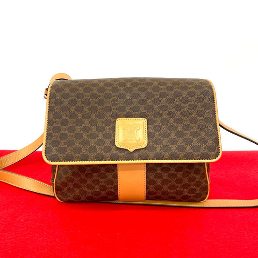 CELINE Shoulder Bag leather Brown