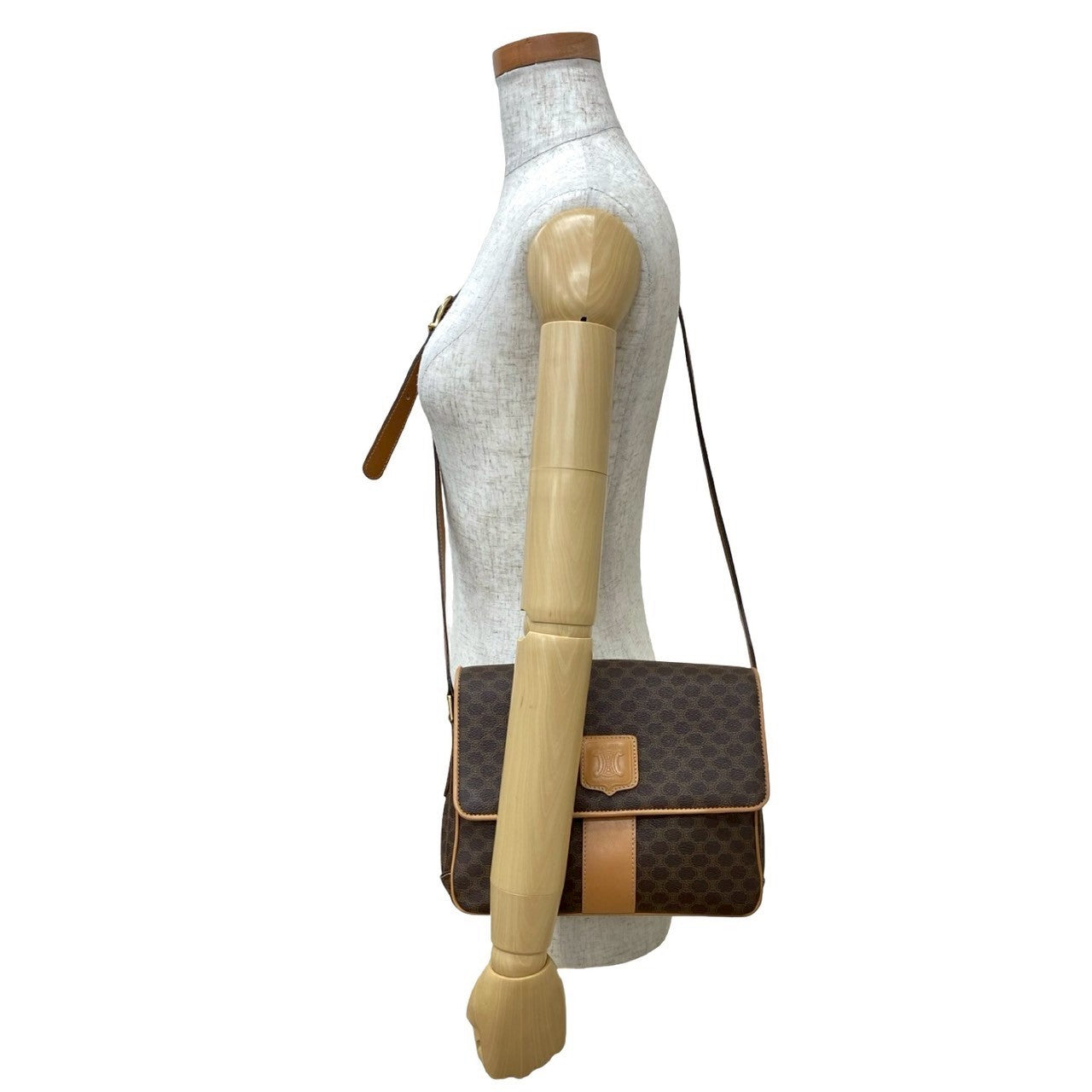 CELINE Shoulder Bag leather Brown