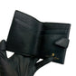 GUCCI Bifold Wallet leather Navy
