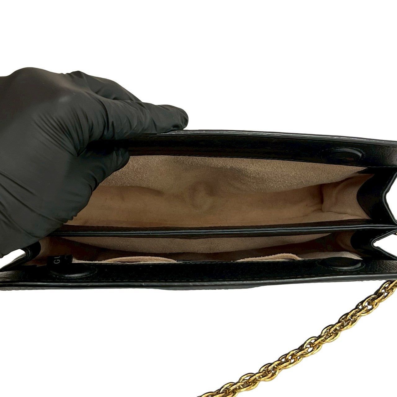 GUCCI Shoulder Bag leather black Ofidia Small