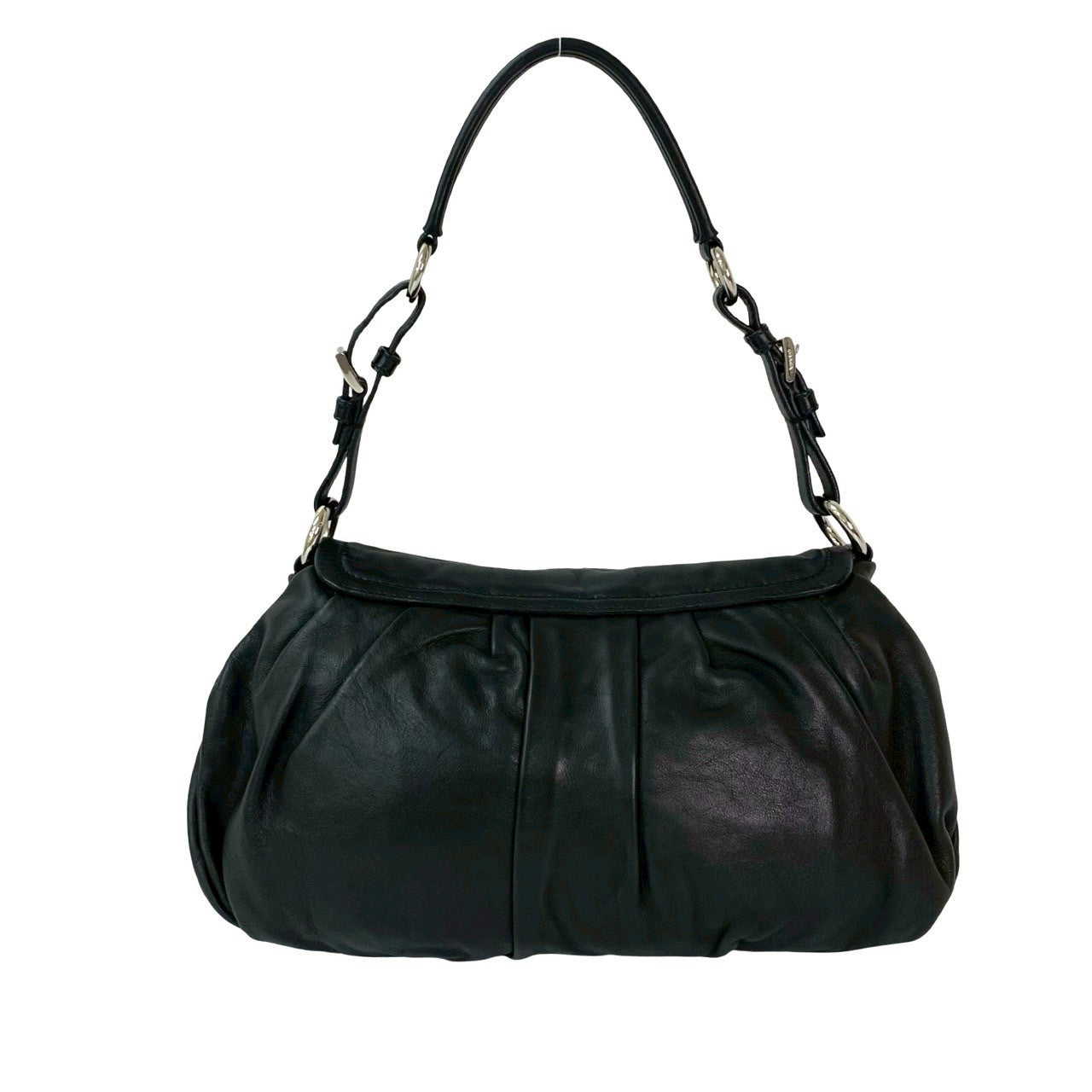 PRADA Shoulder Bag leather black