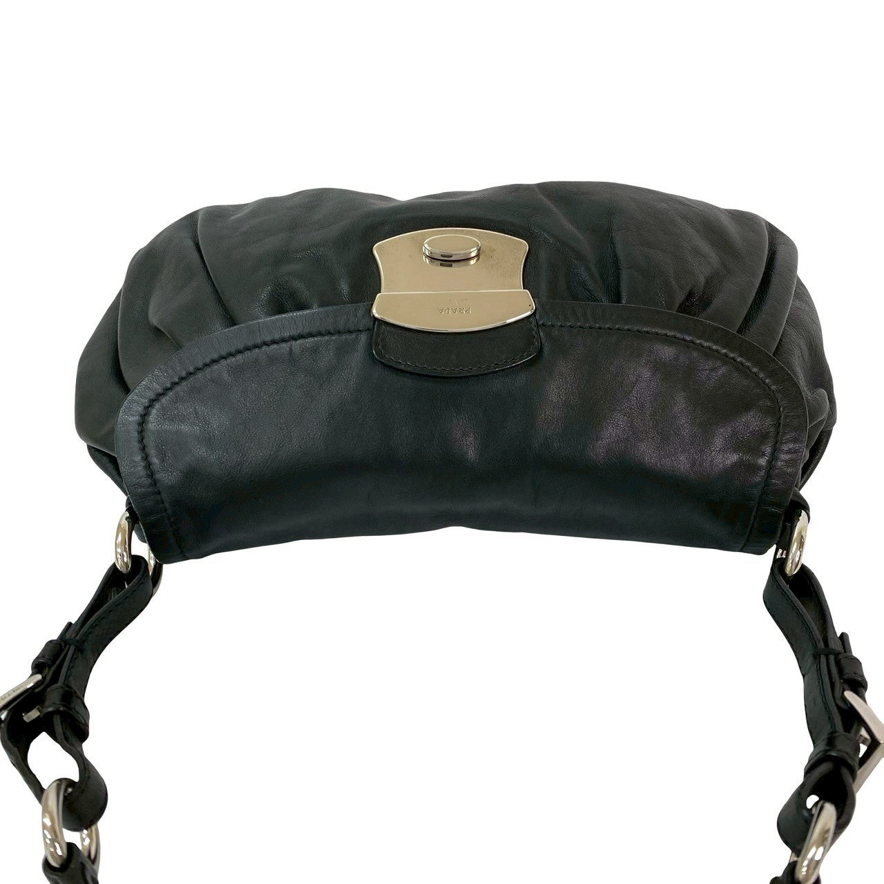 PRADA Shoulder Bag leather black