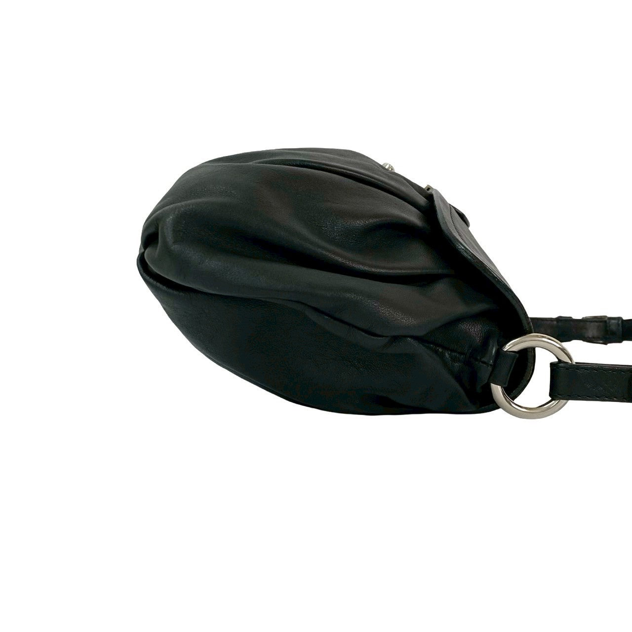 PRADA Shoulder Bag leather black