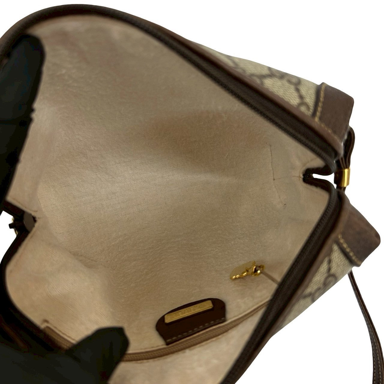 GUCCI Shoulder Bag leather Brown