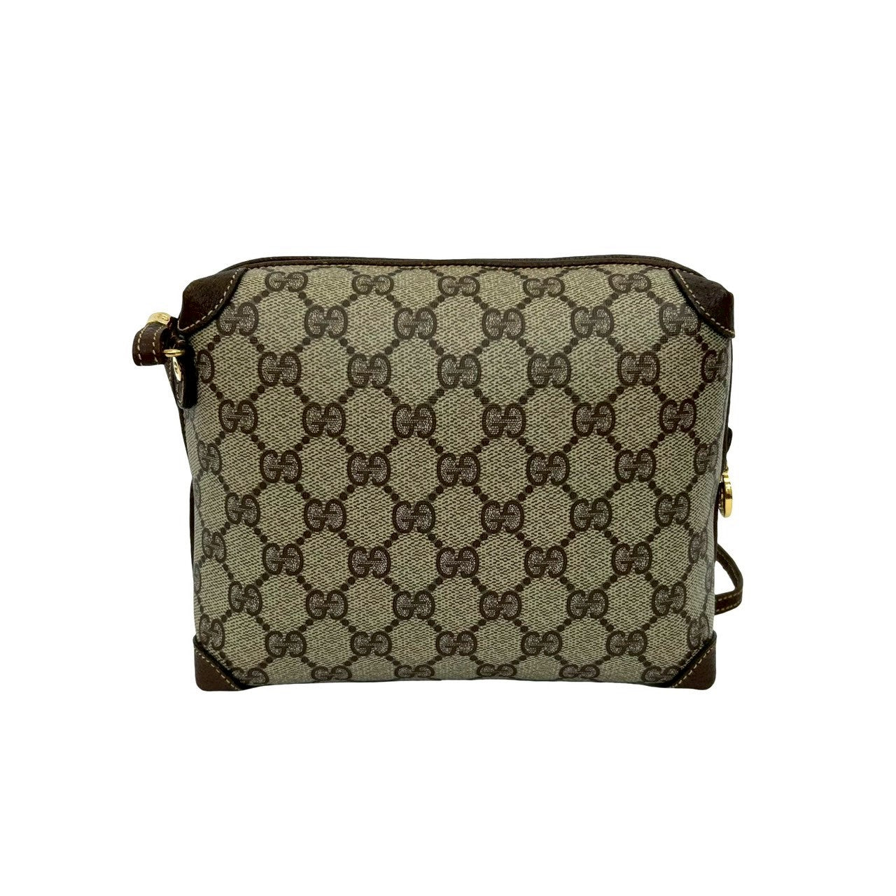 GUCCI Shoulder Bag leather Brown
