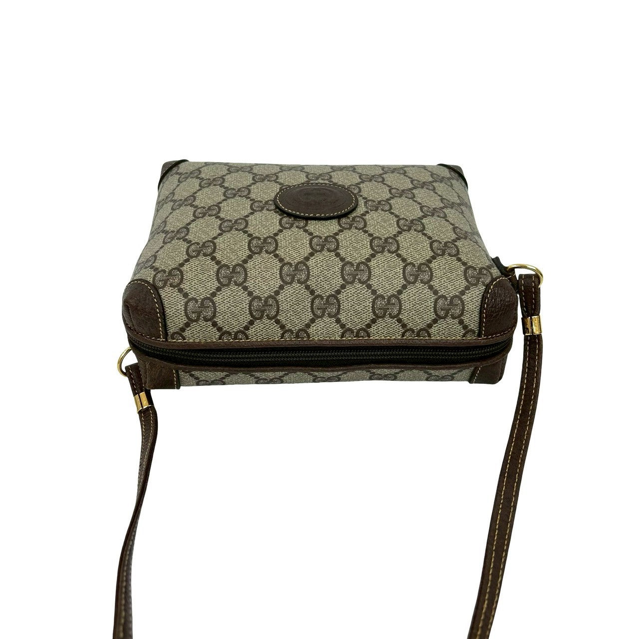 GUCCI Shoulder Bag leather Brown