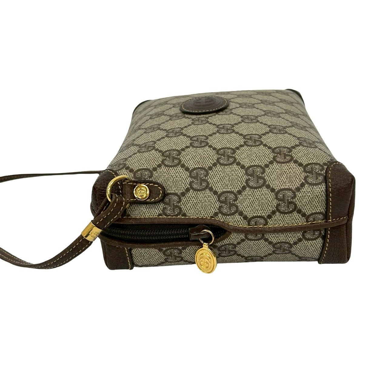 GUCCI Shoulder Bag leather Brown