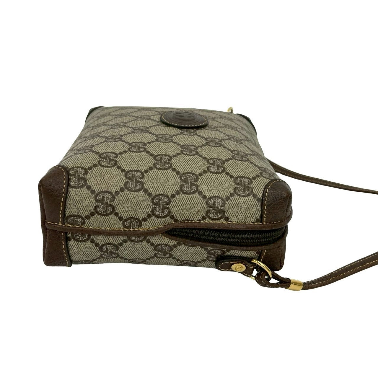 GUCCI Shoulder Bag leather Brown