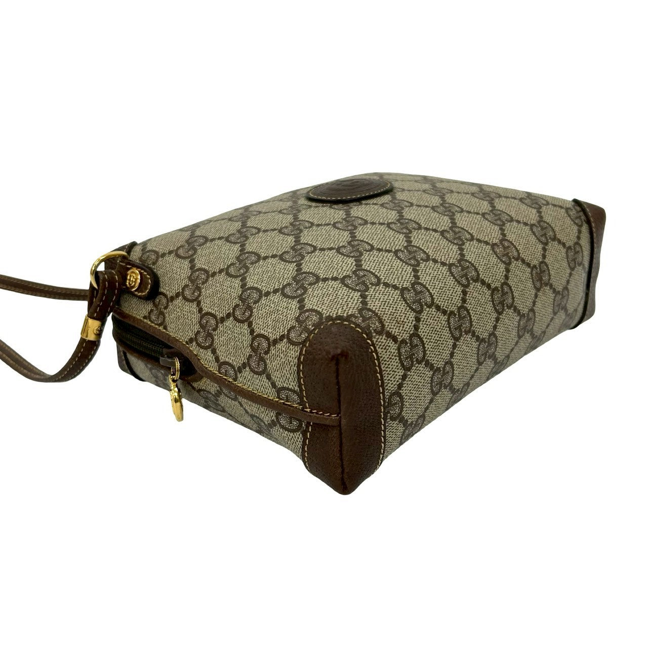 GUCCI Shoulder Bag leather Brown