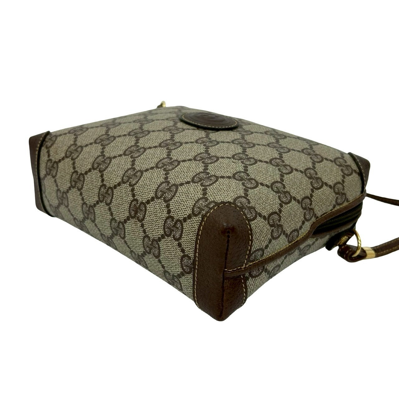 GUCCI Shoulder Bag leather Brown