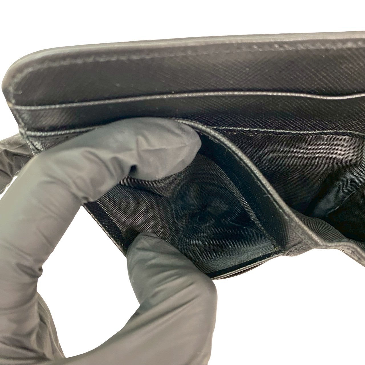 PRADA Bifold Wallet Nylon black