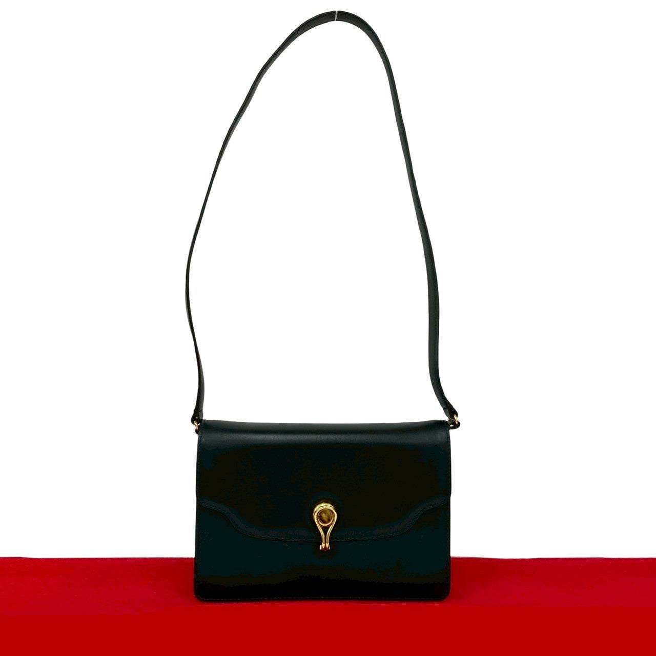 GUCCI Shoulder Bag leather black