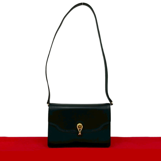 GUCCI Shoulder Bag leather black